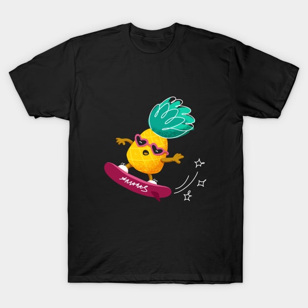 Ananas T-Shirt by coloredсat